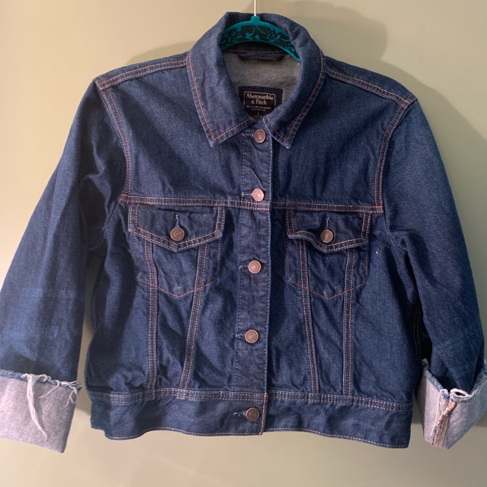 Abercrombie and Fitch cropped denim jacket
